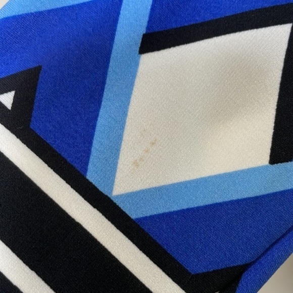 Eliza J Mixed Media Shift Boat Neck Long-Sleeve V Back Multicolor Dress Size 8 - Picture 9 of 11